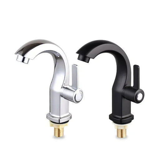 Bathroom Basin Faucet with ABS Water Purifier Single Lever Hole Tap Cold Water Only for Bathroom and Kitchen Deck Mounted Sink