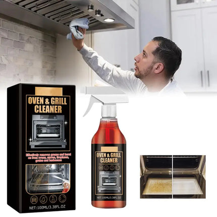 Nettoyant Moussant Puissant Four, Gril &amp; Micro-ondes 100ML – Élimine Graisse, Odeurs &amp; Dépôts Tenaces