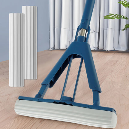 Balai éponge auto-drainant, rouleau absorbant en mousse avec 2 têtes éponge