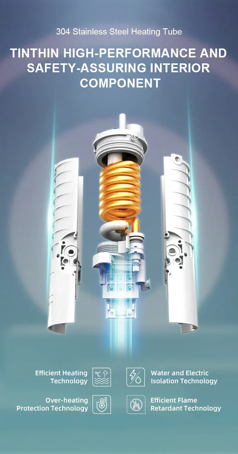 Briwellna Electric Water Heater 220V Kitchen Faucet Tankless Geysers Faucet Heater Heating Tap Instantaneous Heaters Robinet