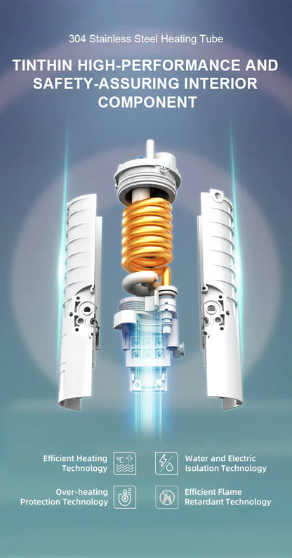 Briwellna Electric Water Heater 220V Kitchen Faucet Tankless Geysers Faucet Heater Heating Tap Instantaneous Heaters Robinet