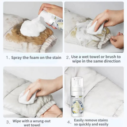 Nettoyant mousse pour duvet, lessive pour doudounes - E-menage