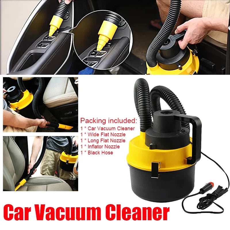 90W/12V Car Vacuum Cleaner Multifunctional Strong Suction Wet And Dry Dual-Purpose Vacuum Cleaner For Home And Car Cleaning Tool