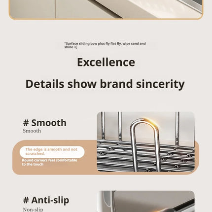 Égouttoir à vaisselle, porte-baguettes, panier d'égouttage pour bols et assiettes, porte-tasses étroit, égouttoir à vaisselle sur évier, étagère d'égouttage