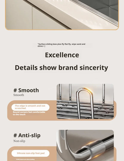 Dish Drying Rack Chopstick Stand Kitchen Bowl Dishes Draining Basket Narrow Cup Holder Over Sink Drainer Draining Shelf Rack