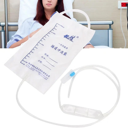 Medical Cleaner Washing Intestine Enema Bag Multifunction Flusher Constipation Anal Vagina Cleaner 1000ML