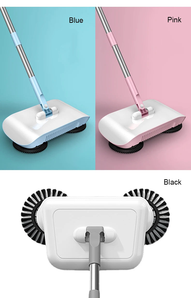 Combination of broom and mop Hand push type scoop Household broom and dustpan set Floor magic broom home cleaning Tools Sweeper