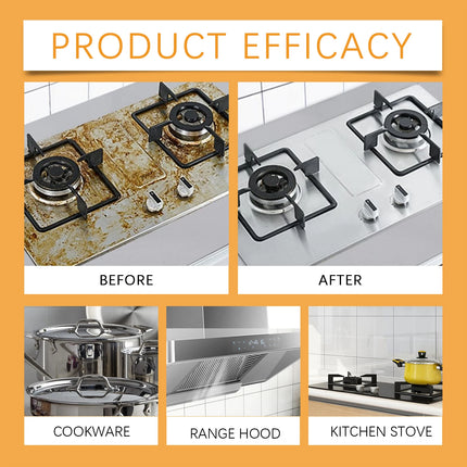 Nettoyant moussant dégraissant pour cuisine Jue-Fish – Spray anti-graisse au citron (60 ml) | Élimine la graisse tenace sur hottes, fours, plaques et grilles – Brillance et propreté