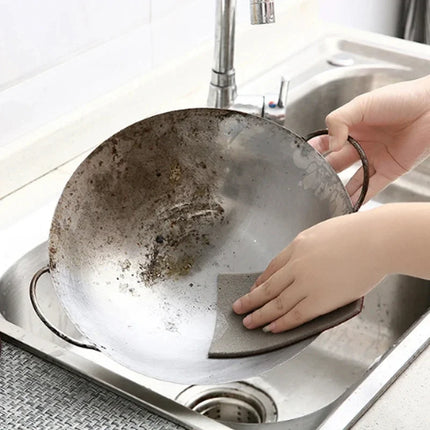 Éponge magique en mélamine et carbure de tungstène pour casseroles - E-menage