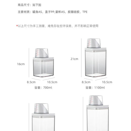 Distributeur de lessive rechargeable 700/1100/1500/1900 ml
