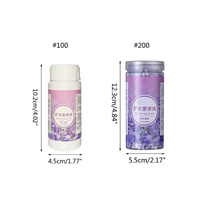 Perles de lessive 100/200 g, flacon de 100 g, parfum lavande/rose - E-menage