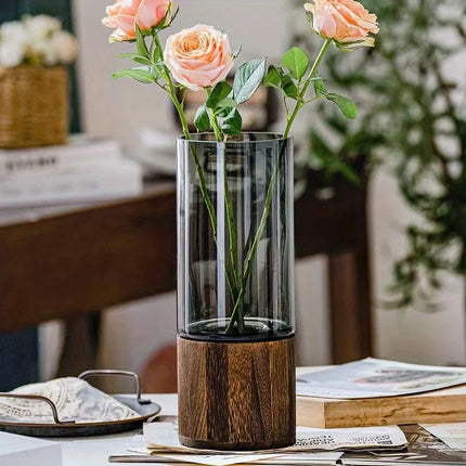 Grand vase en verre haut de gamme de style contemporain - E-menage