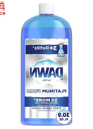 Liquide Vaisselle Moussant Ultra Dégraissant – Absorption 5x Supérieure – Mousse Puissante Sans Rinçage – Parfum Fraîcheur