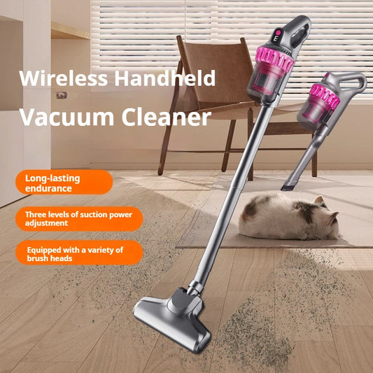 Cordless Vacuum Cleaner 10000Pa 3 Power Modes 100W Motor Lightweight Handheld Stick 2 in 1 HEPA Filter for Hard Floor Carpet Pet