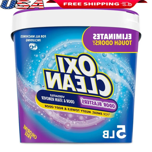 Odor Blasters Oxygen Powder Laundry Stain Odor Remover Stain Cleaner Fabric Odor Eliminator Kitchen Bathroom Cleaner 5 lb
