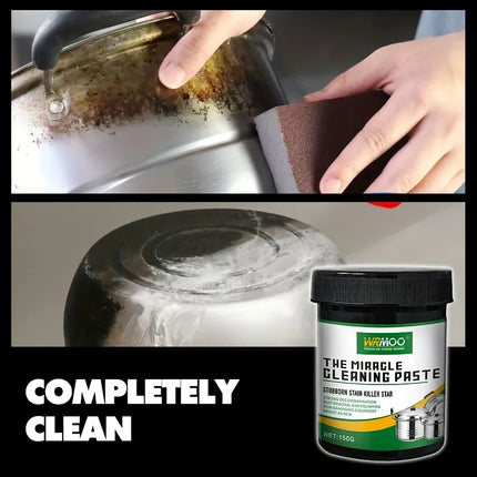 Pâte nettoyante multi-usages pour éliminer les taches tenaces et la rouille des casseroles et poêles - E-menage