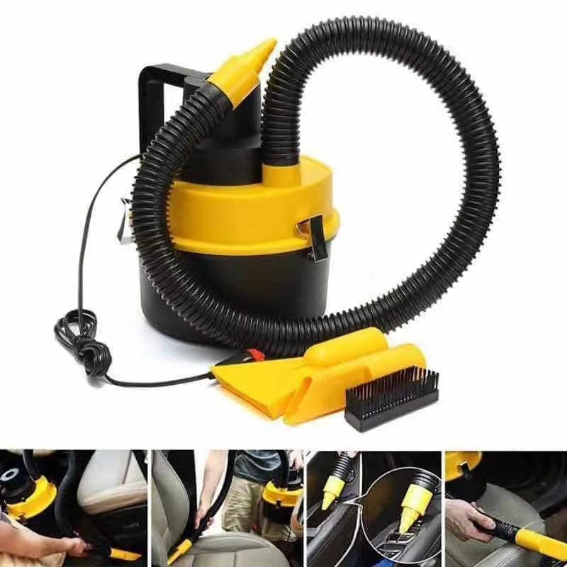 Car Vacuum Cleaner Strong Suction 12V Portable Handheld Wet & Dry Powerful Cleaning Duster Machine for Cars Household Appliances