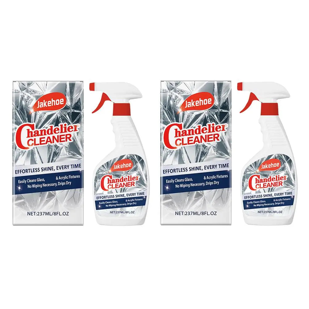 1/2PCS No Rinse Crystal Chandelier Cleaner Streak Free For Glass Metal Lamp Cleaning And Care Plastic Surfaces Eco Friendly Tool