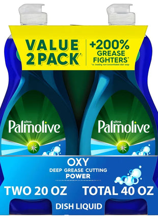 Ultra Oxy Liquide Vaisselle Puissant – Lot de 2 | 200 % Plus Efficace Contre la Graisse , Doux pour les Mains ,Sans Produits Chimiques