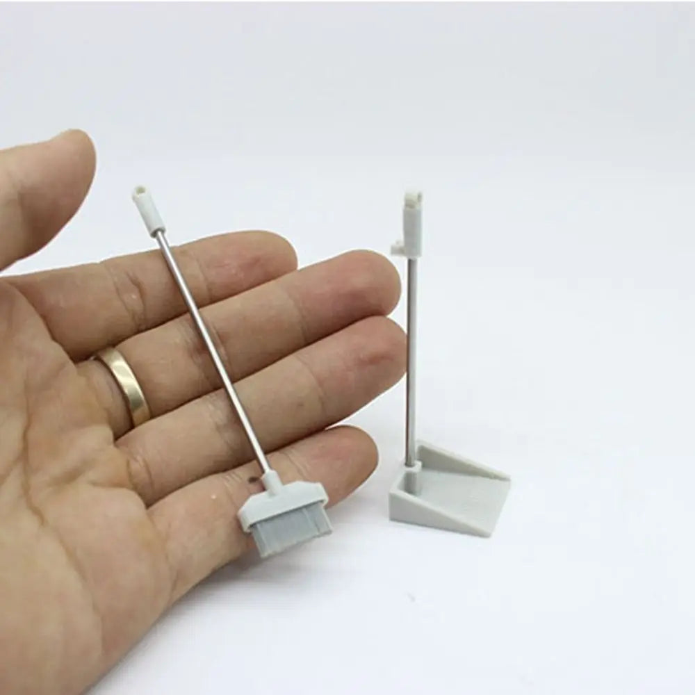 New 1:12 Dollhouse Miniature Broom Micro Life Mini Cleaning Tools DIY Shower Model Doll Home Decoration