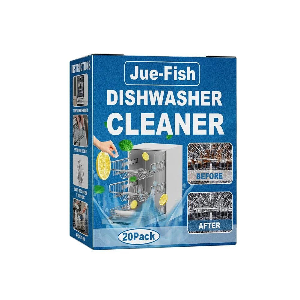 1-10pack Dishwasher Cleaner Strong Oil Stain Removal Descaling Detergent Tablets Kitchen Cleaning Tools Dishwasher Cleaning