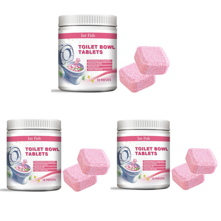 Toilet Cleaning Effervescent Tablets Cleaning Stains Remover Yellow Deodorant Freshener Automatic Toilet Bowl Bathroom Cleaner