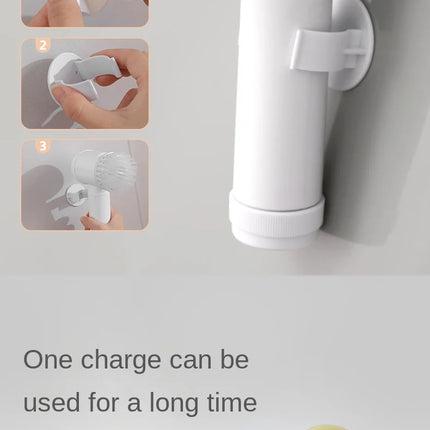 Brosse de nettoyage électrique multifonction pour cuisine et salle de bain