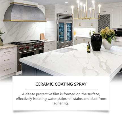 Kit de revêtement céramique en spray pour carrelage de cuisine et de salle de bain - E-menage
