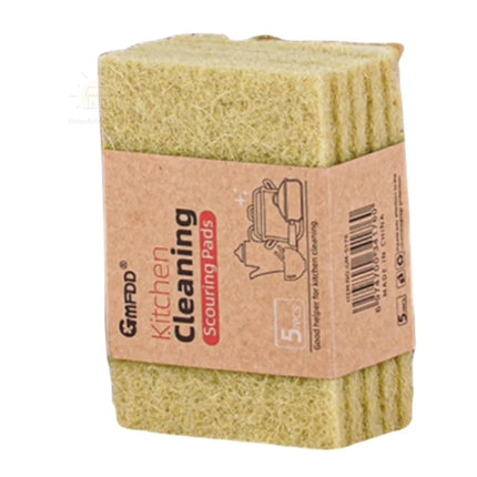 Lot de 5 ou 10 éponges en microfibre de sisal