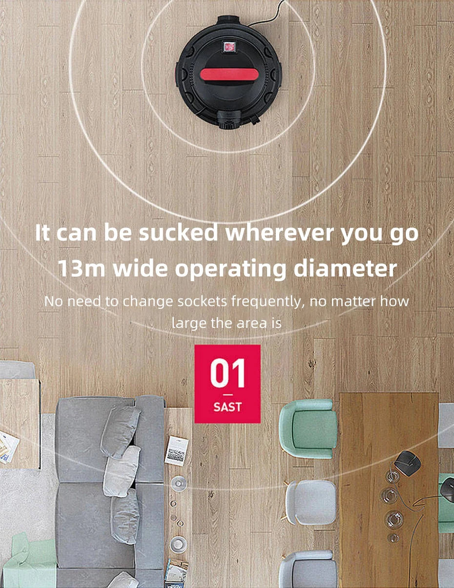 Multifunctional Vacuum Cleaner Handheld Bucket Vacuum Cleaner Dust Collector Strong Suction Wet And Dry Blowing Three-Purpose Va