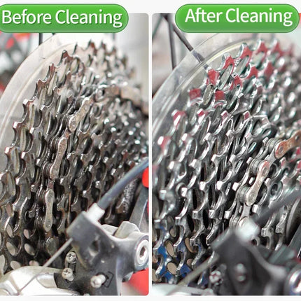 Nettoyant Chaîne de Vélo Puissant – Dégraissant Professionnel Concentré 100/350 ml | Spray Nettoyant Transmission, Cassette, Plateau & Dérailleur | Anti-Rouille, Anti-Usure