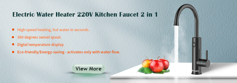 Briwellna Electric Water Heater 220V Kitchen Faucet Tankless Geysers Faucet Heater Heating Tap Instantaneous Heaters Robinet