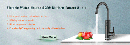 Briwellna Electric Water Heater 220V Kitchen Faucet Tankless Geysers Faucet Heater Heating Tap Instantaneous Heaters Robinet