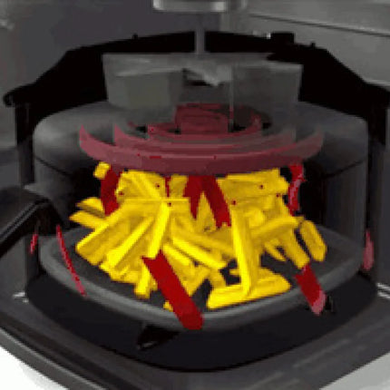 Friteuse à air chaud domestique sans huile et sans fumée, automatique, grande capacité, intelligente et multifonctionnelle