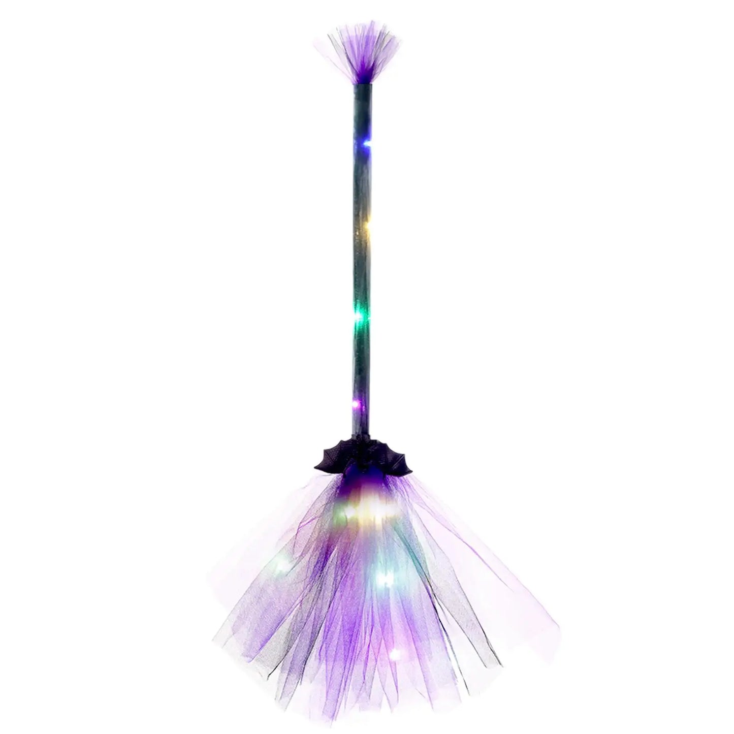Enchanting LED Witch Broom – Magical Halloween Party Prop