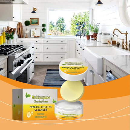 Multipurpose Cleaner Cream Powerful Decontamination Kitchen Paste Stain Remover Stain Polishing Cream for Kitchen Bathroom