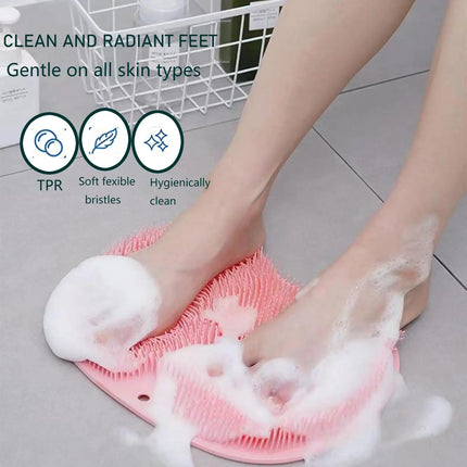 Éponge de bain exfoliante en silicone pour les pieds