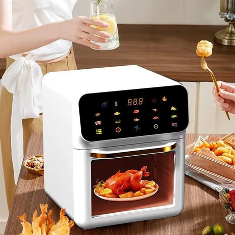 1350W 12L Air Fryer Oven - Multi-Functional Large Capacity, Oil-Free Health, Digital Touchscreen, Home Use, Easy Clean