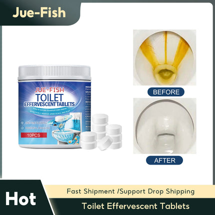 Toilet Effervescent Tablets Remover Urine Stain Deodorant Yellow Dirt Cleaning Bathroom Detergent Toilet Decontaminate Cleaner