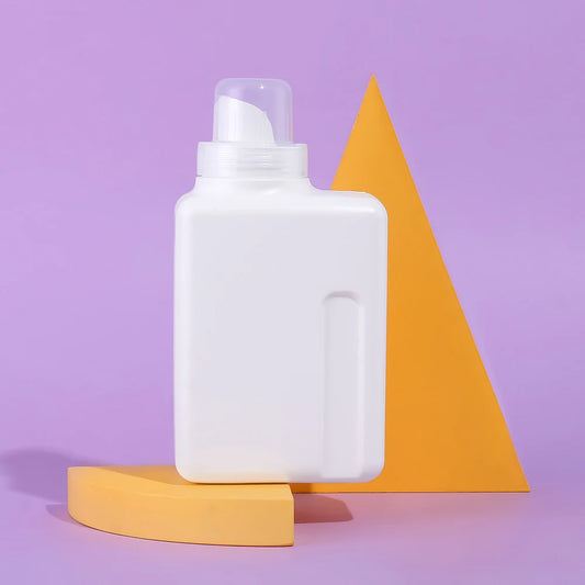 Bouteille de lessive vide blanche de 500 ml avec poignée verticale - E-menage