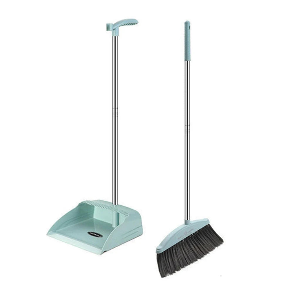 Broom set household broom and dustpan combination non-stick hair broom long handle plastic broom broom