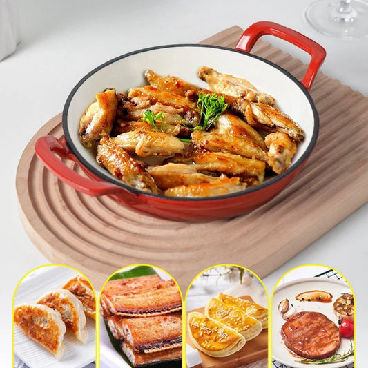 ABKW-Frying Pan Non-Stick Pan Double Ear Frying Pan Household Small Frying Pan Omelette Pan Kitchen Utensils