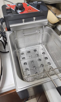 220V Professional Fryer Electric Cookware for Kitchen Deep French Fries Commercial Fryers Frying Oil Cooker Timer Arfrai AE