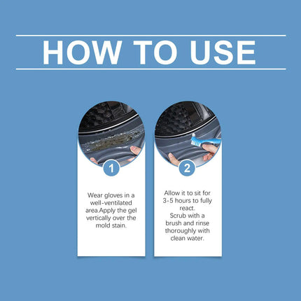 Stain Remover Gel Deep Cleaning 100ml Heavy Duty Home Laundry Cleaner Stain Remover for Bathroom Shower Kitchen Toilet Washing