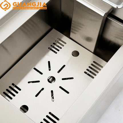 Fryer8L Automatic Commercial Deep Fryer With Oil Valve Counter Top Electric Restaurant Hotel Food Shop Home Use Good Price New