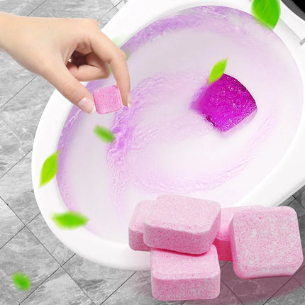 Lot de 5 ou 10 tablettes effervescentes pour le nettoyage automatique des toilettes - E-menage