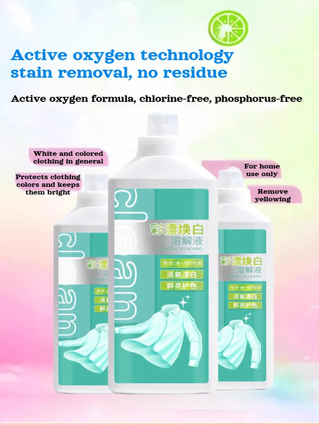 Lessive domestique blanchissante, oxygénée, anti-jaunissement - E-menage