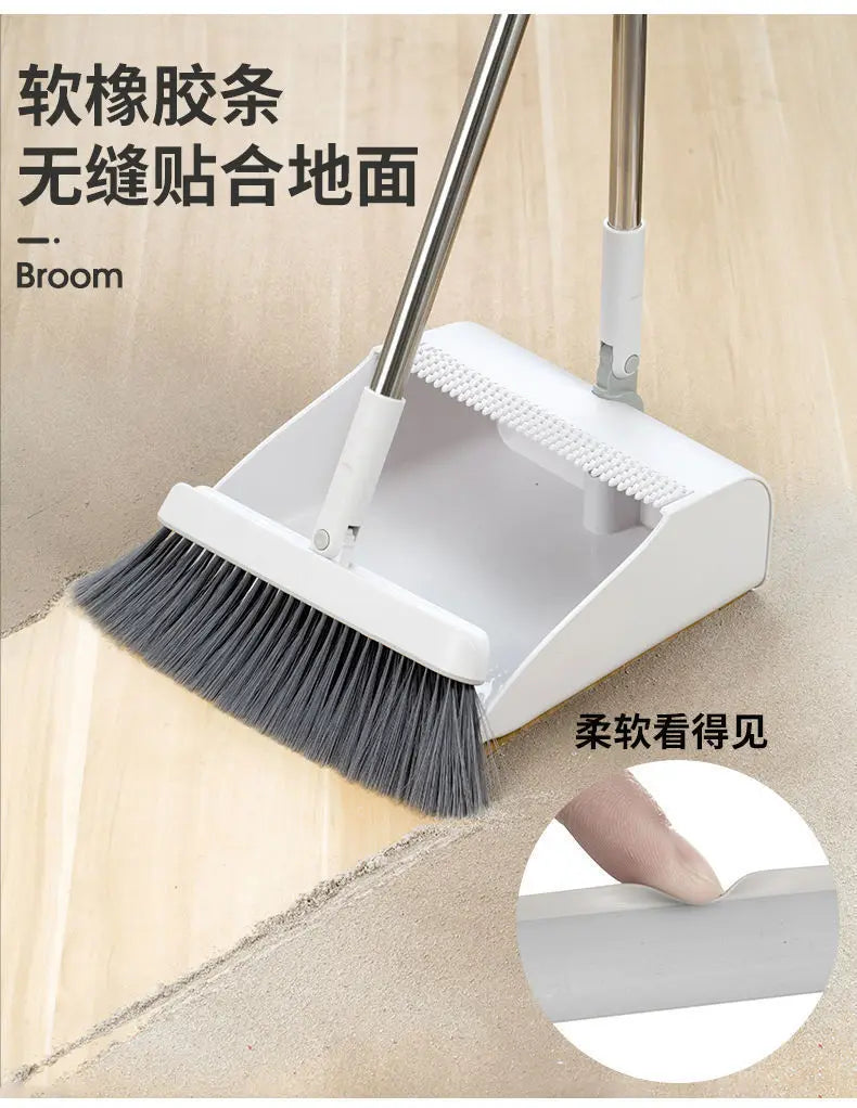 Broom and Scoop Set Folding Dustpan High-end Bathroom Water Wiper To Sweep Magic Brush Garbage Squeegee Home Cleaning Products