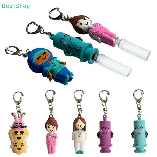 ❤Ouvre-bouteille en forme d'ampoule avec porte-clés en caoutchouc souple - Petit cadeau créatif style dessin animé