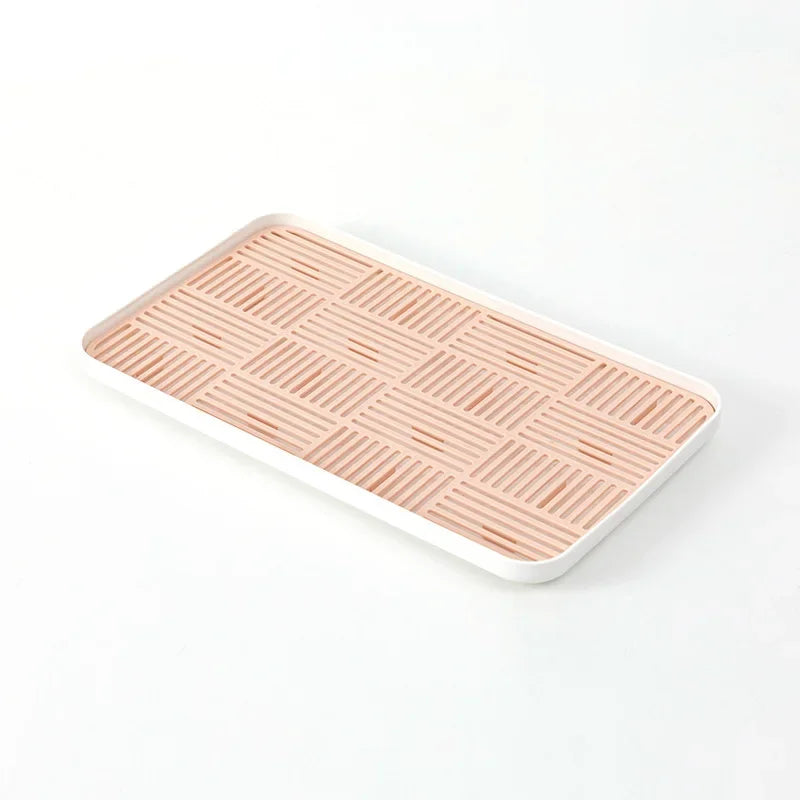 Plastic Drain Rack Dish Cup Drainer Dryer Tray Sink Dinnerware Drying Rack Worktop Kitchen Organizer Water Filter Tray Shelf